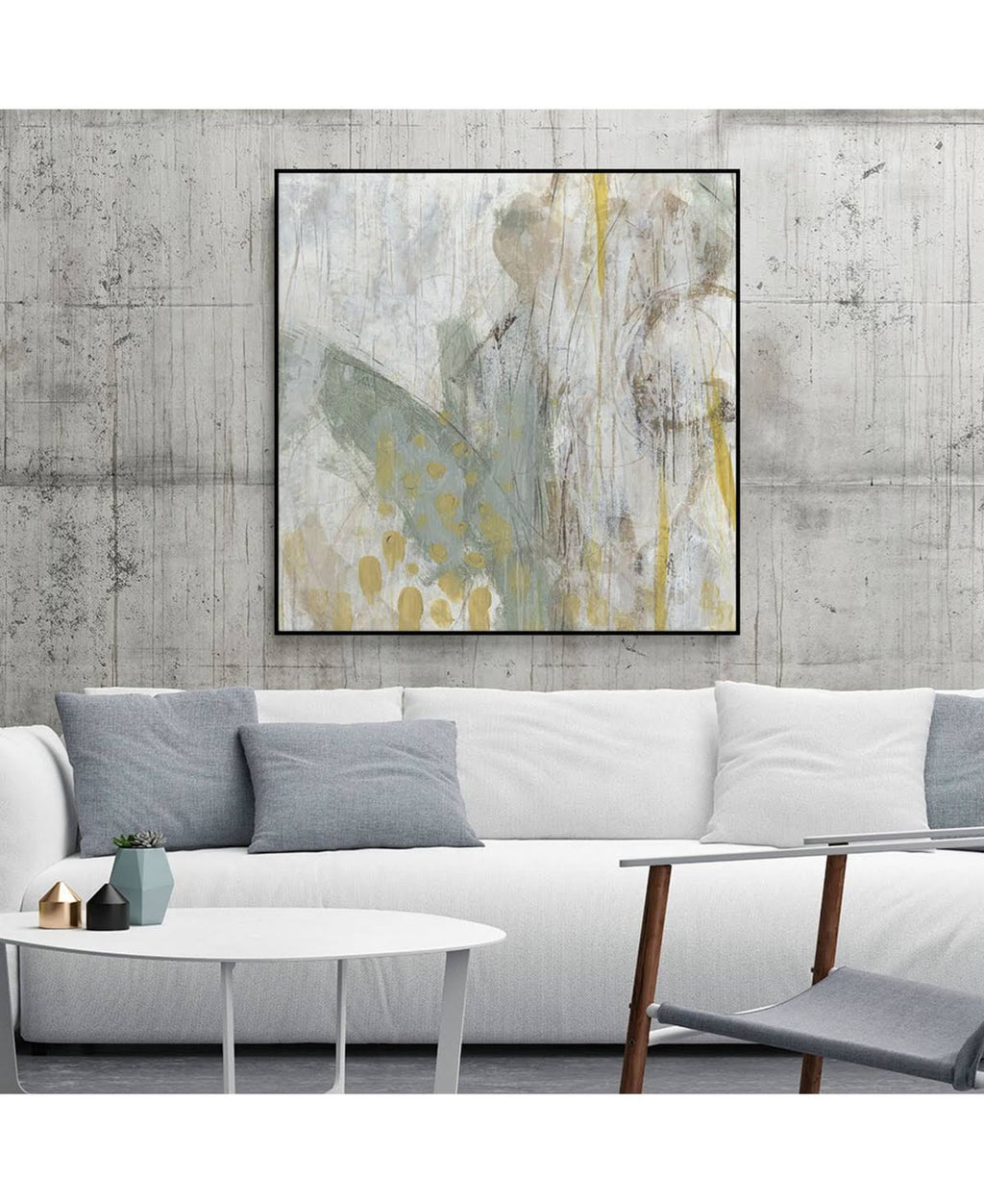 Tan Framed Canvas U51813