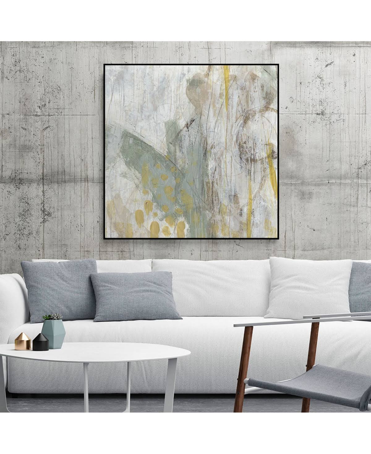 Tan Framed Canvas U51813