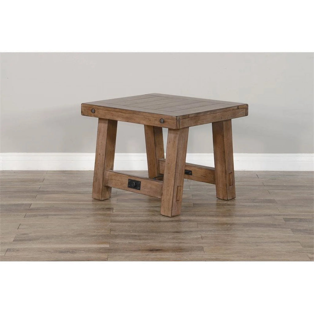 25" Mahogany Wood End Table R74884