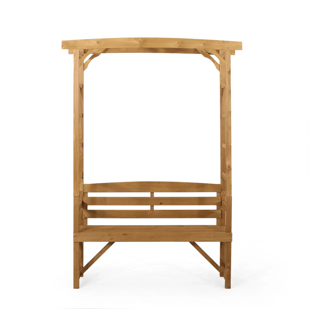 Outdoor Fir Wood Arbor Bench U945