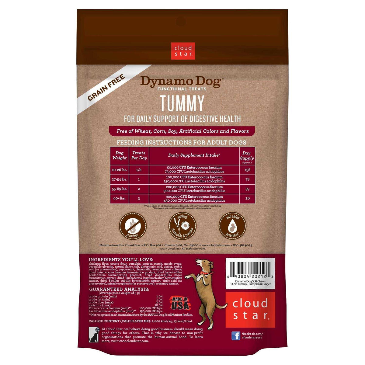 Dynamo Dog Pumpkin & Ginger Tummy Treats N2925