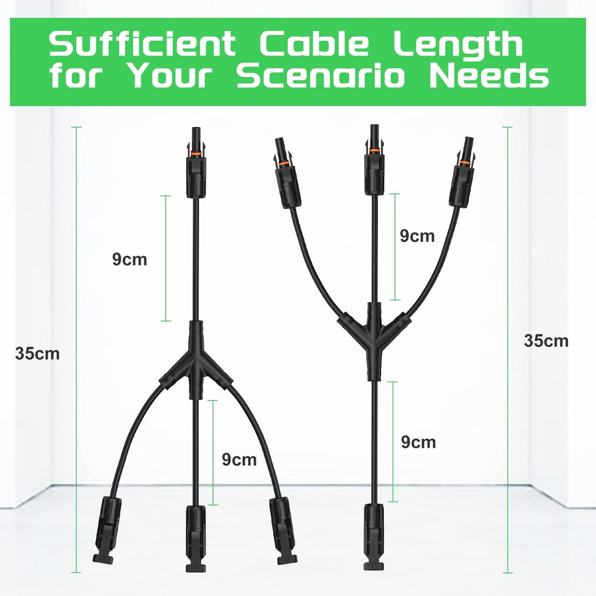 Solar Connectors Y-Branch Cable Pair O2742