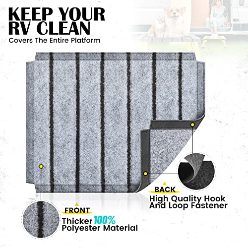 3-Level Adjustable Height Aluminum Folding RV Step S895