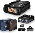 2297ft/700m Digital Night Vision Binoculars 1080P Infrared Night Vision Goggles with 64G Card W3327