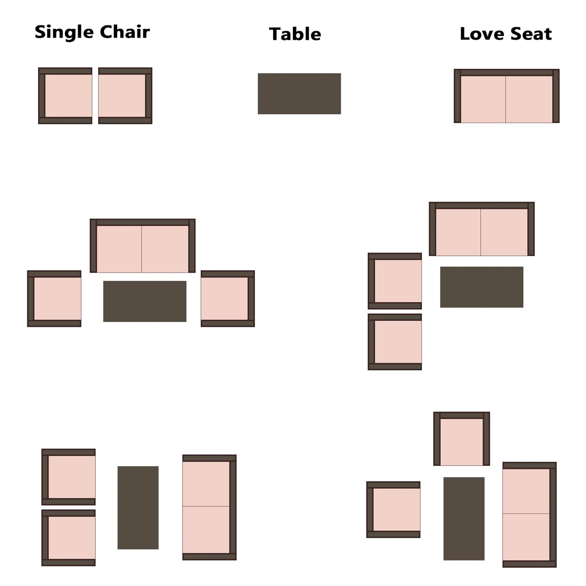 4 Pcs Black Rattan Wicker Patio Conversation Set with Tempered Glass Table S93765