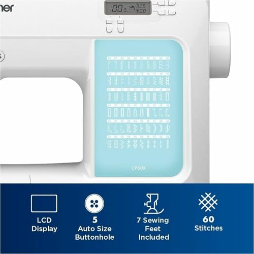 Computerized Sewing Machine with 60 Built-in Stitches U36993