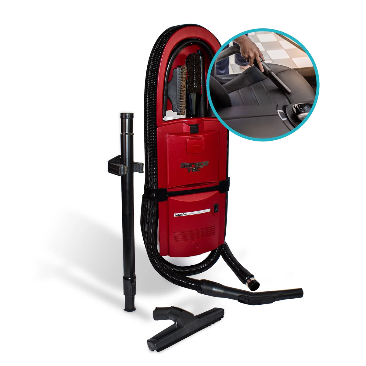 1 Gallon Wall Mounted Garage Vacuum Cleaner with Stretch Hose I82857
