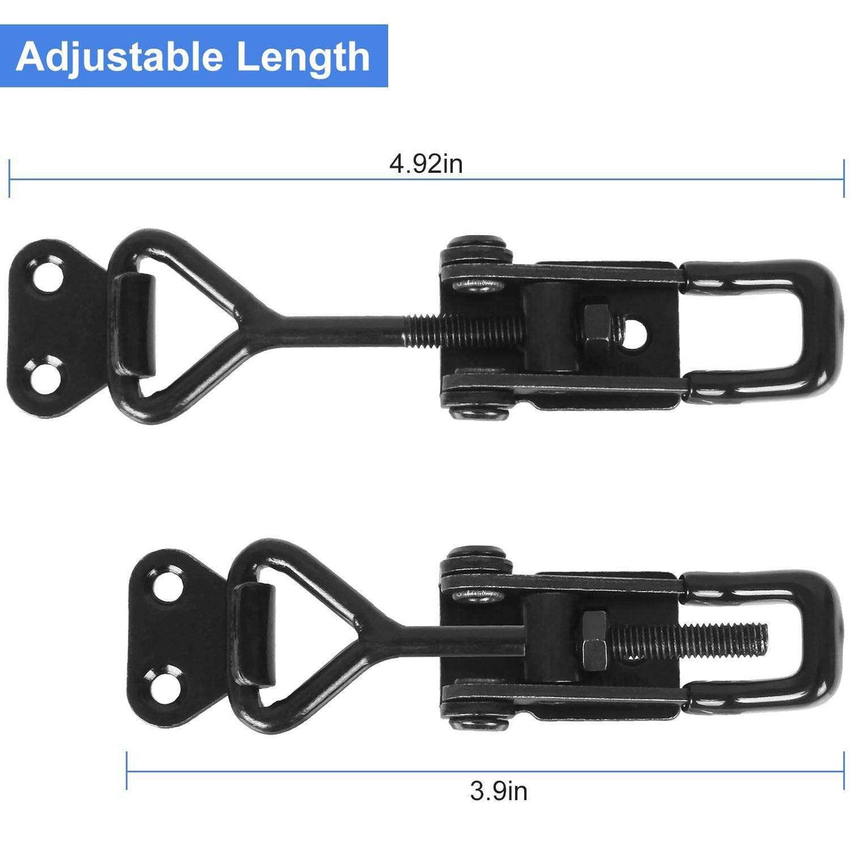 Black Toggle Latch Clamp 6Pcs Heavy Duty Adjustable Toggle Clamp H81751