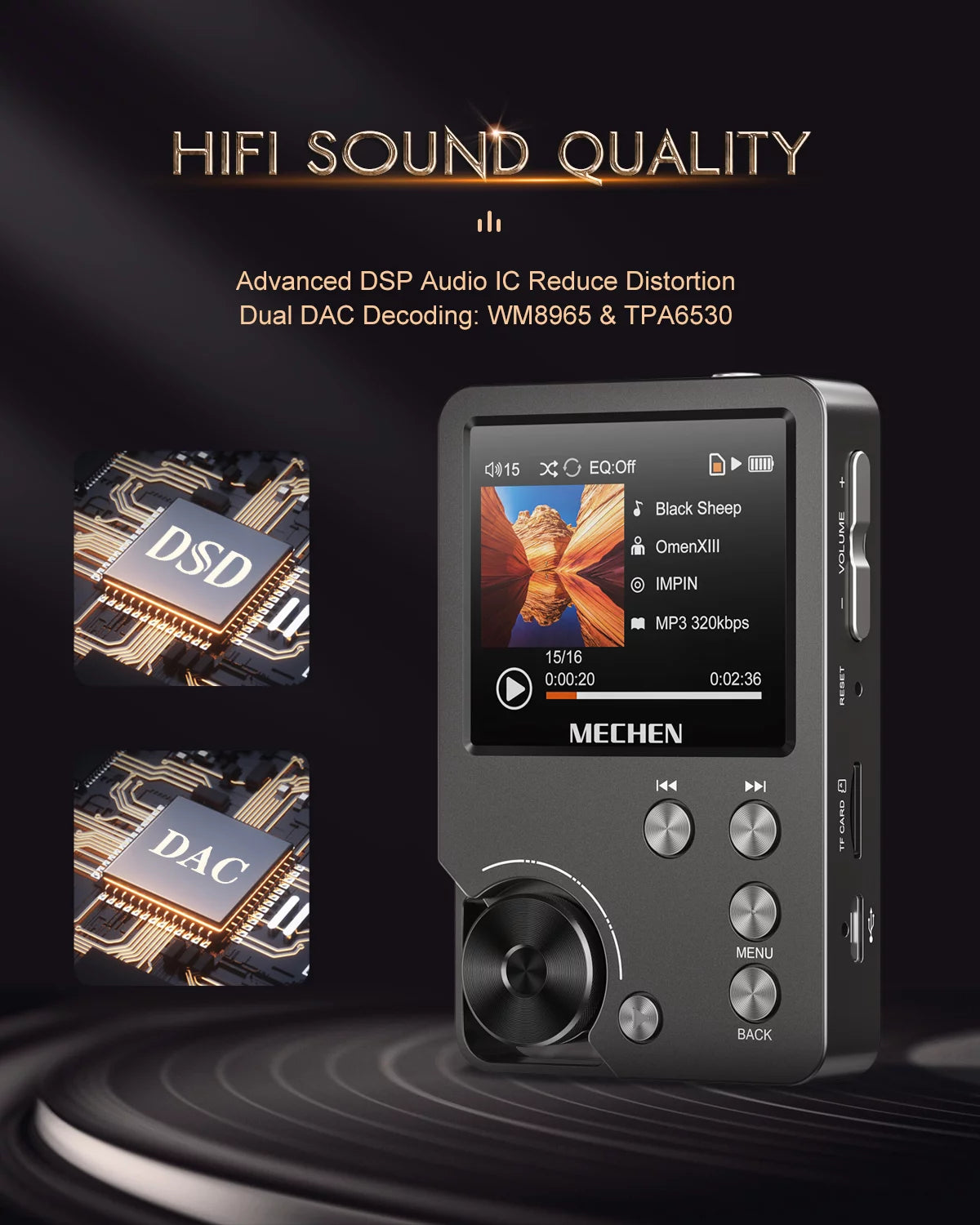 Portable Digital Audio Hi-fi Player F906913