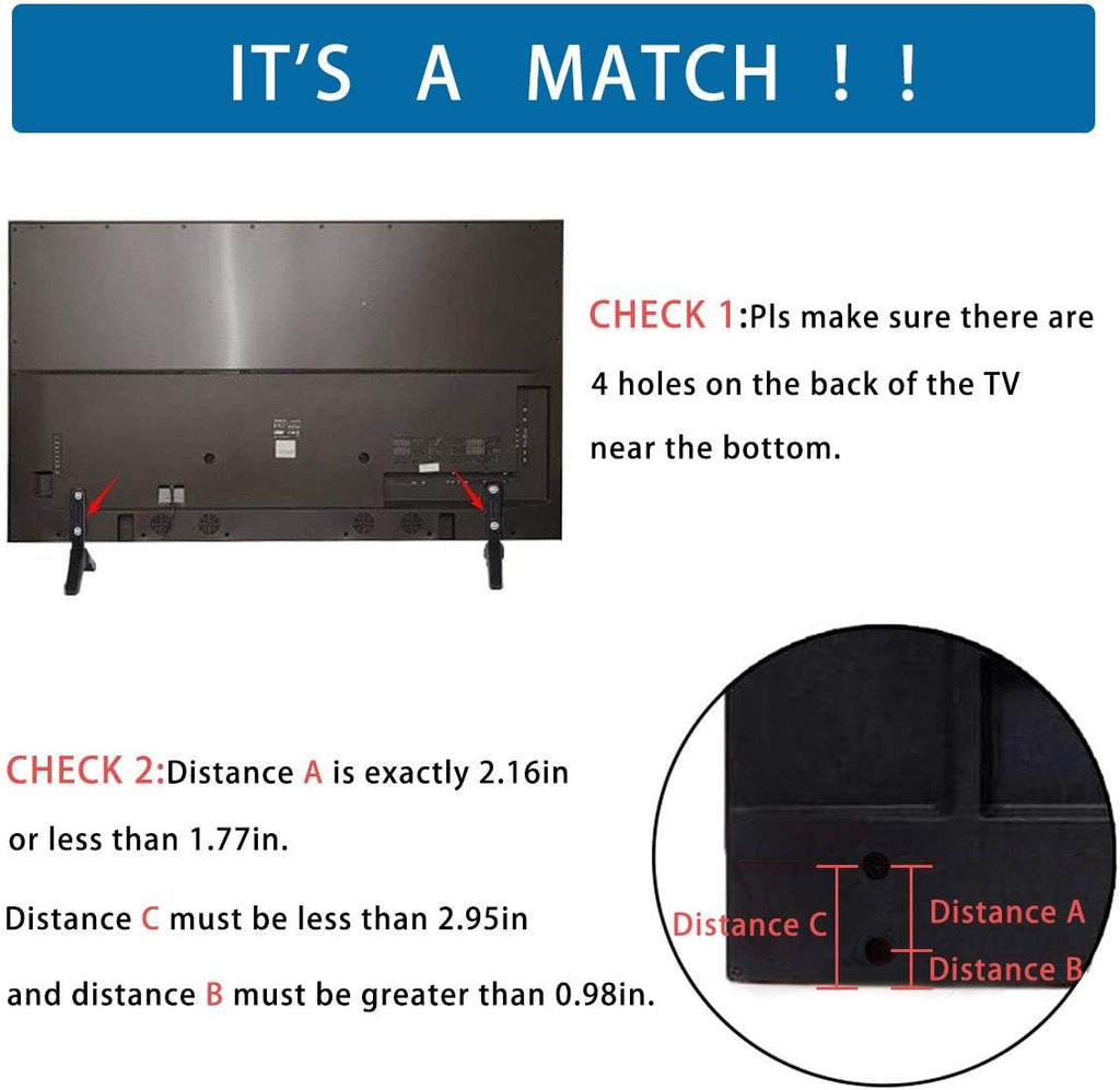 TV Stand with Mounting Holes Distance 2.16in/5.5cm D859742