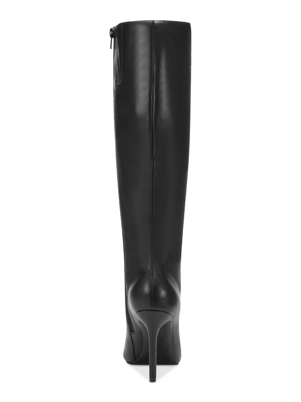 Black Cushioned Pointed Toe Stiletto Zip-Up Dress Boots X741