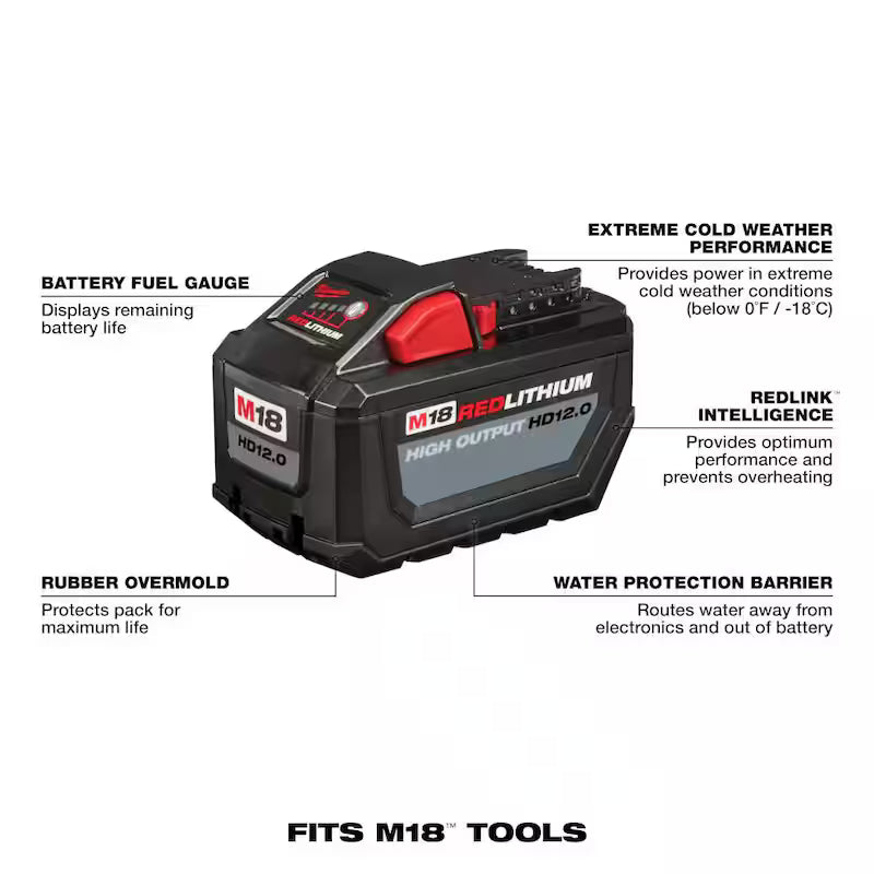 18-Volt Lithium-Ion Battery Pack 12.0 Ah and Rapid Charger Starter Kit S25268