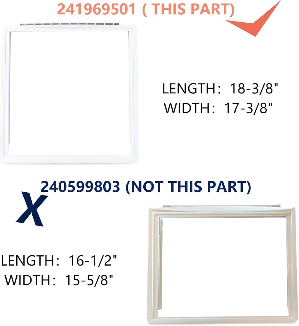 Crisper Pan Cover, Shelf Frame, Delicatessen Drawer Cover T9862