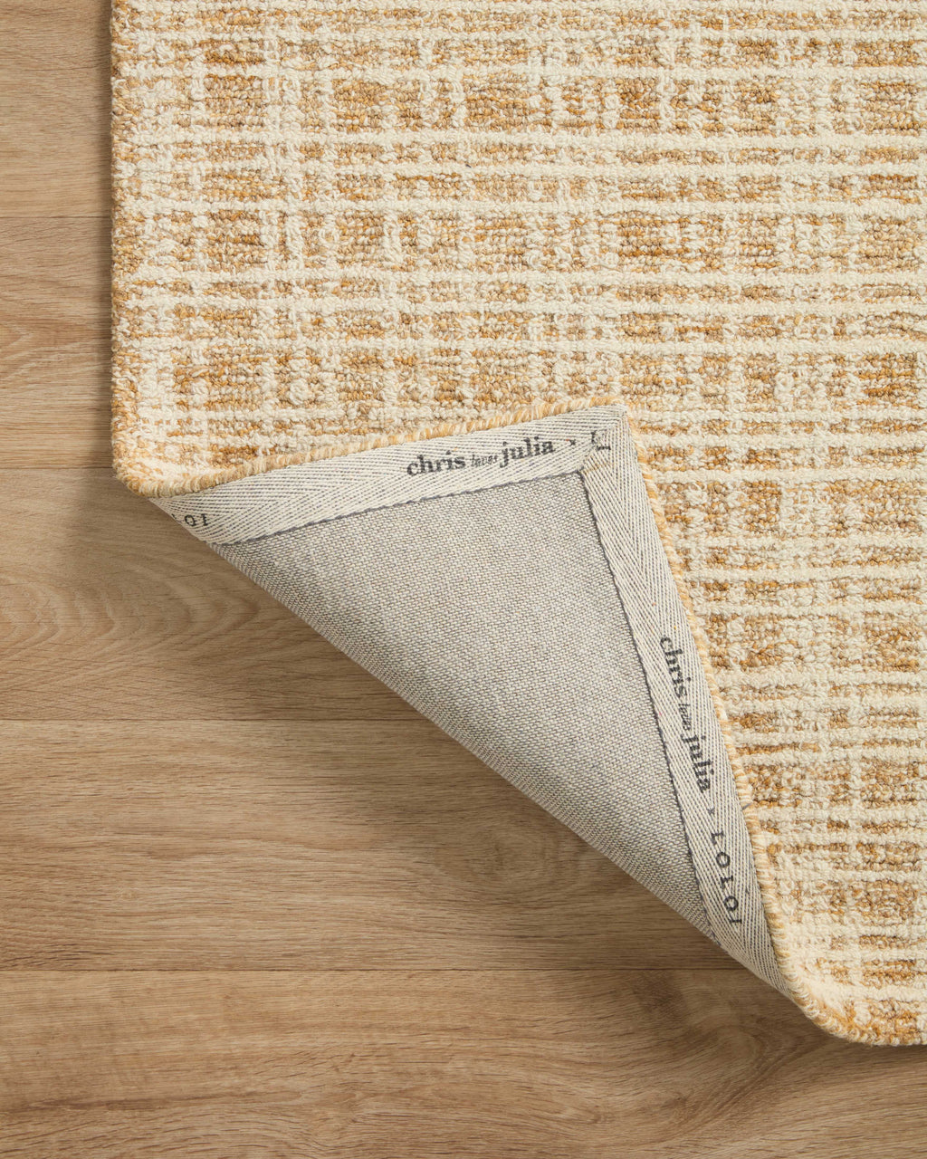 Straw/Ivory Plaid Area Rug I5104