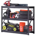 3-Tier Steel Freestanding Garage Storage Shelving Unit in Black D2944