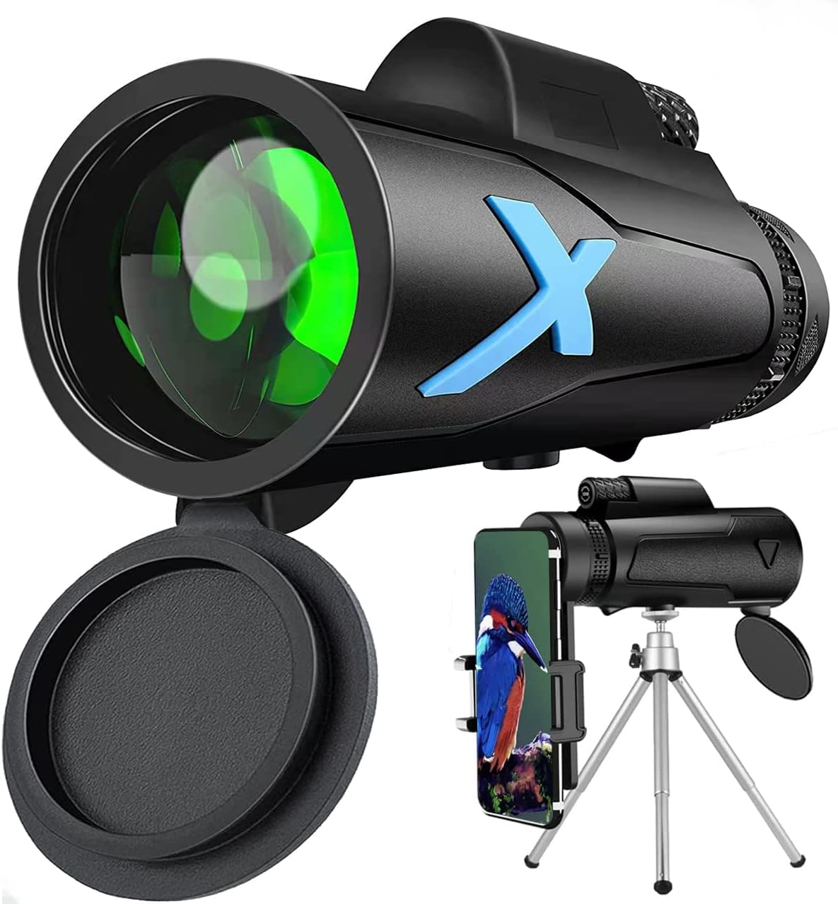 12X50 BAK4 Prism Compact Monocular Telescope S302