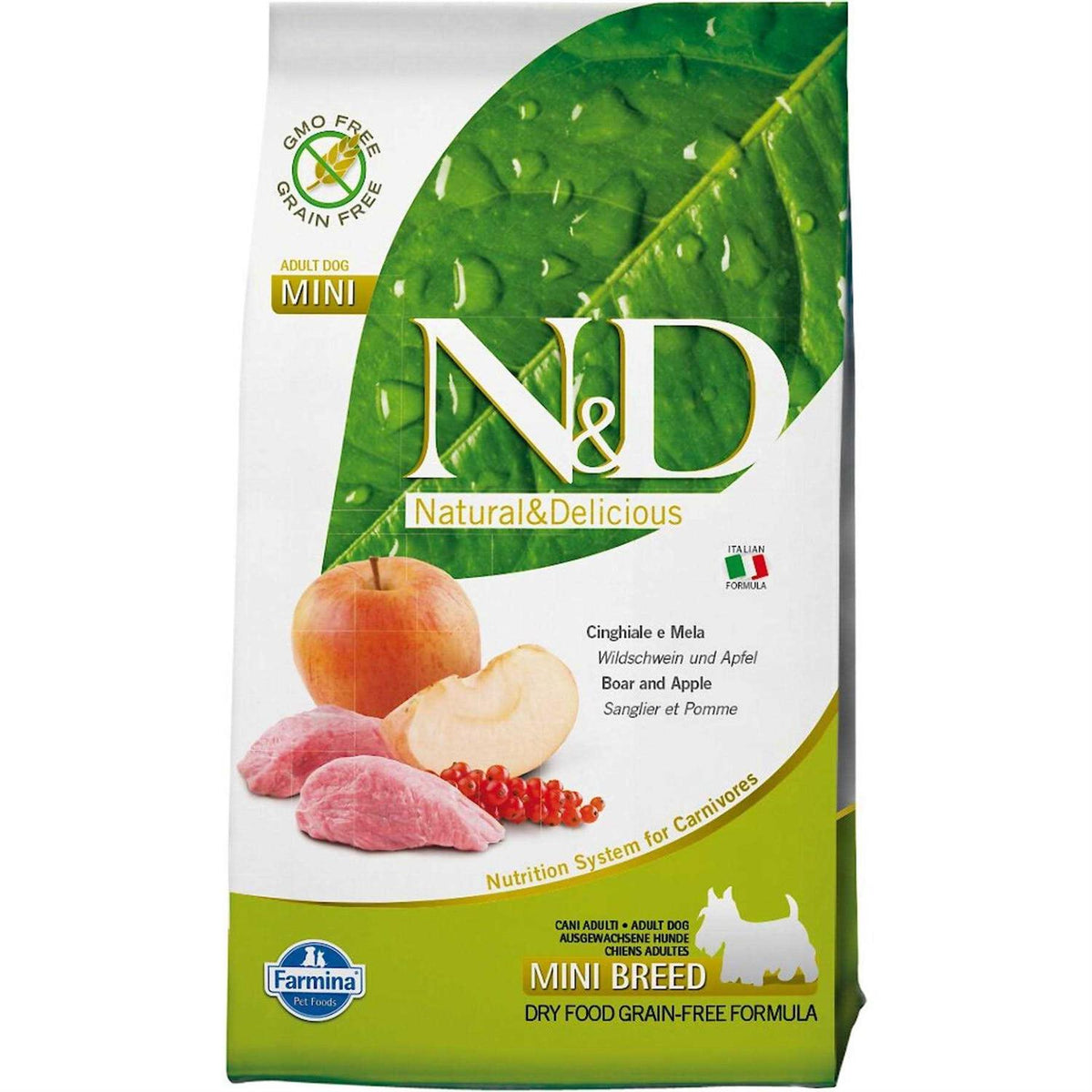 Dog Dry Food Boar & Apple Adult Mini U1838