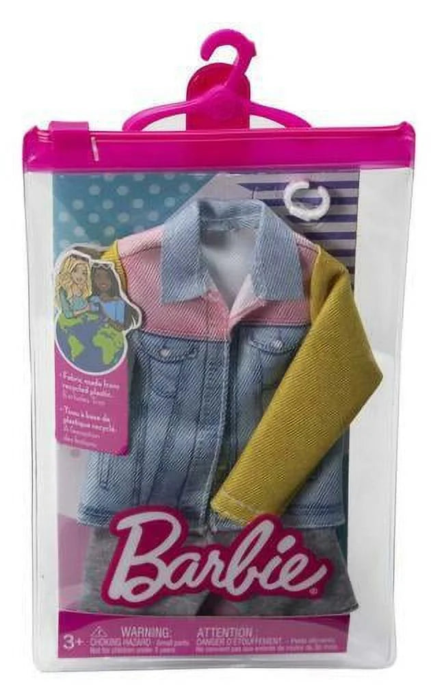 Barbie Fashion Pack Long Sleeve Denim Jacket & Accessories J56043