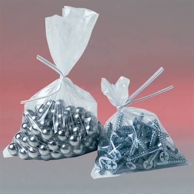 Clear Polyethylene Poly Bags 8 x 12 x 6 Mil F72549