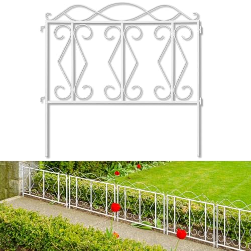 8 Panels Decorative Garden Fence and Border A11702