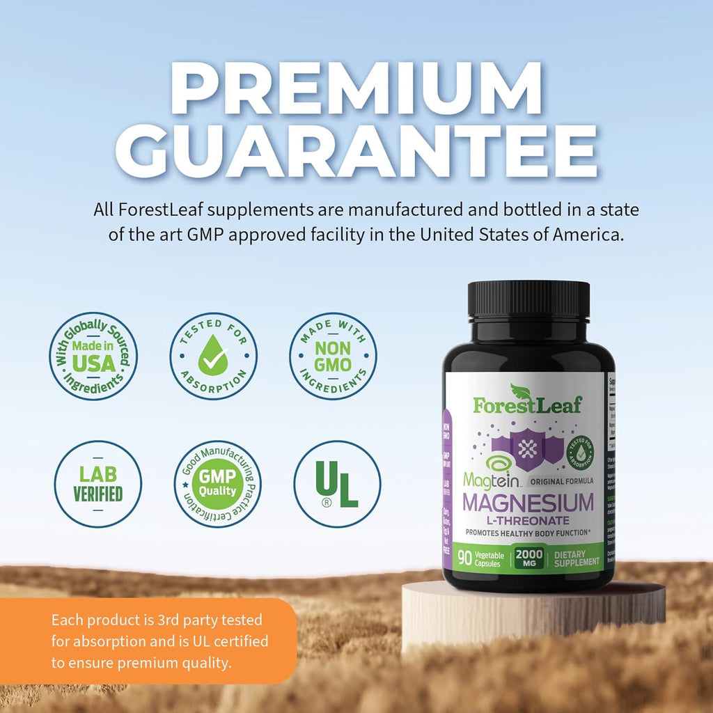 Magnesium L-Threonate Capsules 2000mg 90 Count S347