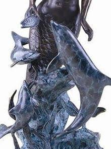 Mermaid with Dolphins D1187
