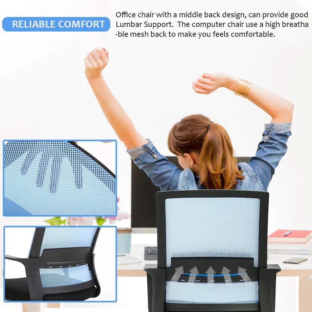 Black Ergonomic Mesh Office Chair J894