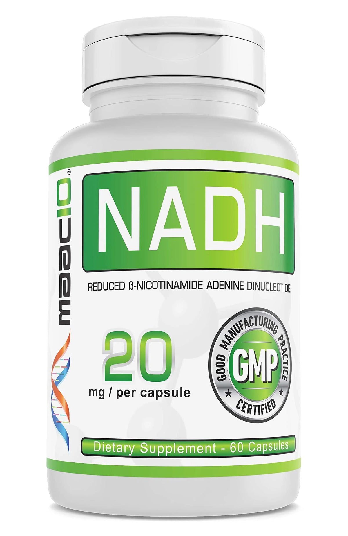 20mg 60 Capsules NADH Supplement I3340