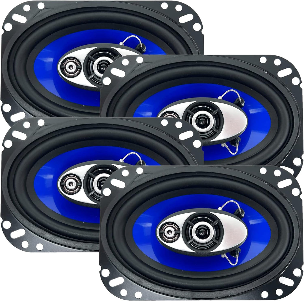 4x6 in 3-Way Coaxial Car Speakers 4 Ohm J815935