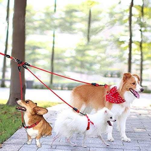 Heavy Duty 3 Way No Tangle Dog Leash with Padded Handle X6628