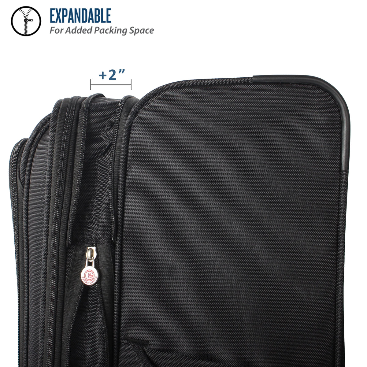 Black 28” Expandable Checked Luggage U237054