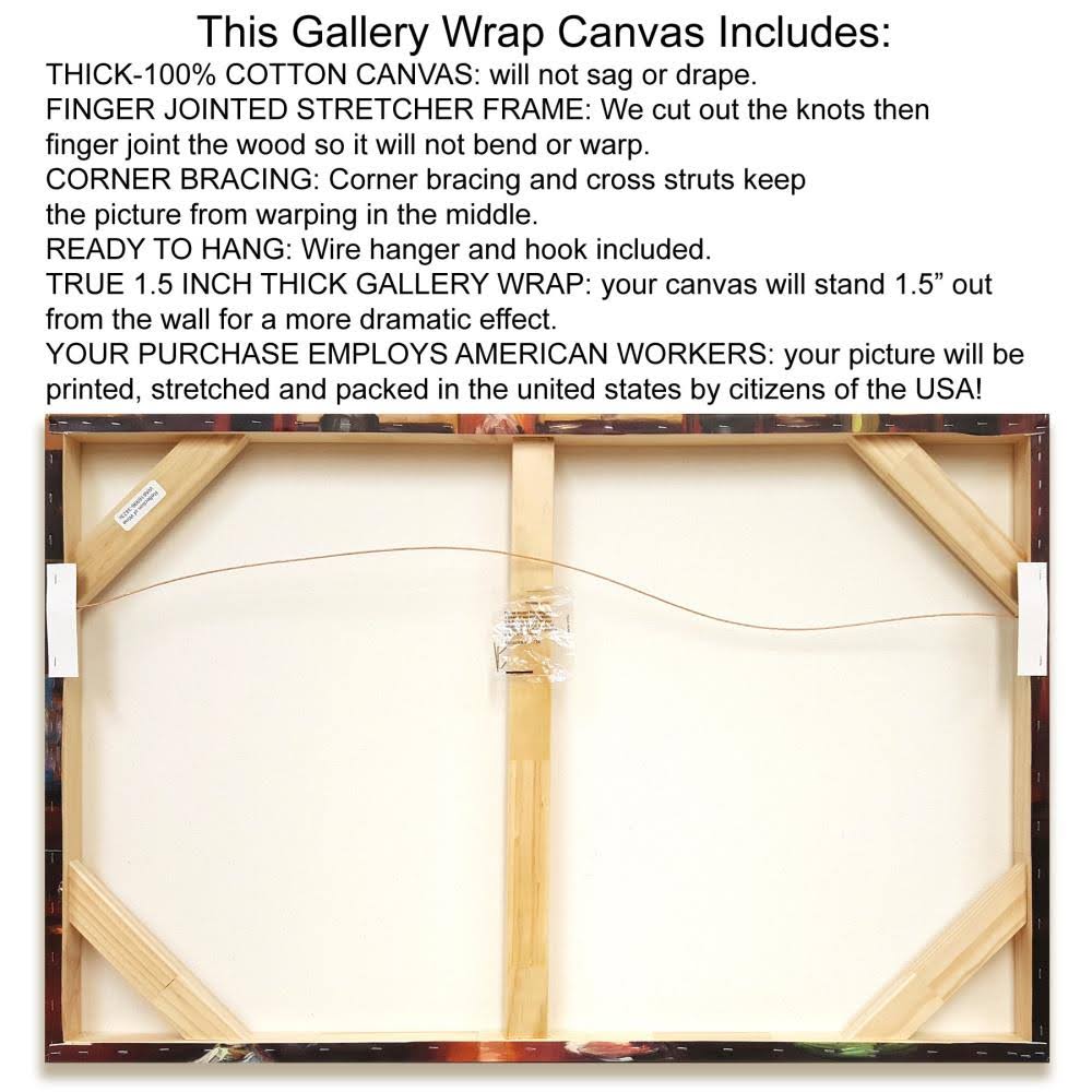 Giclee Print on Gallery Wrap Canvas, 29x22X20x22 U6664