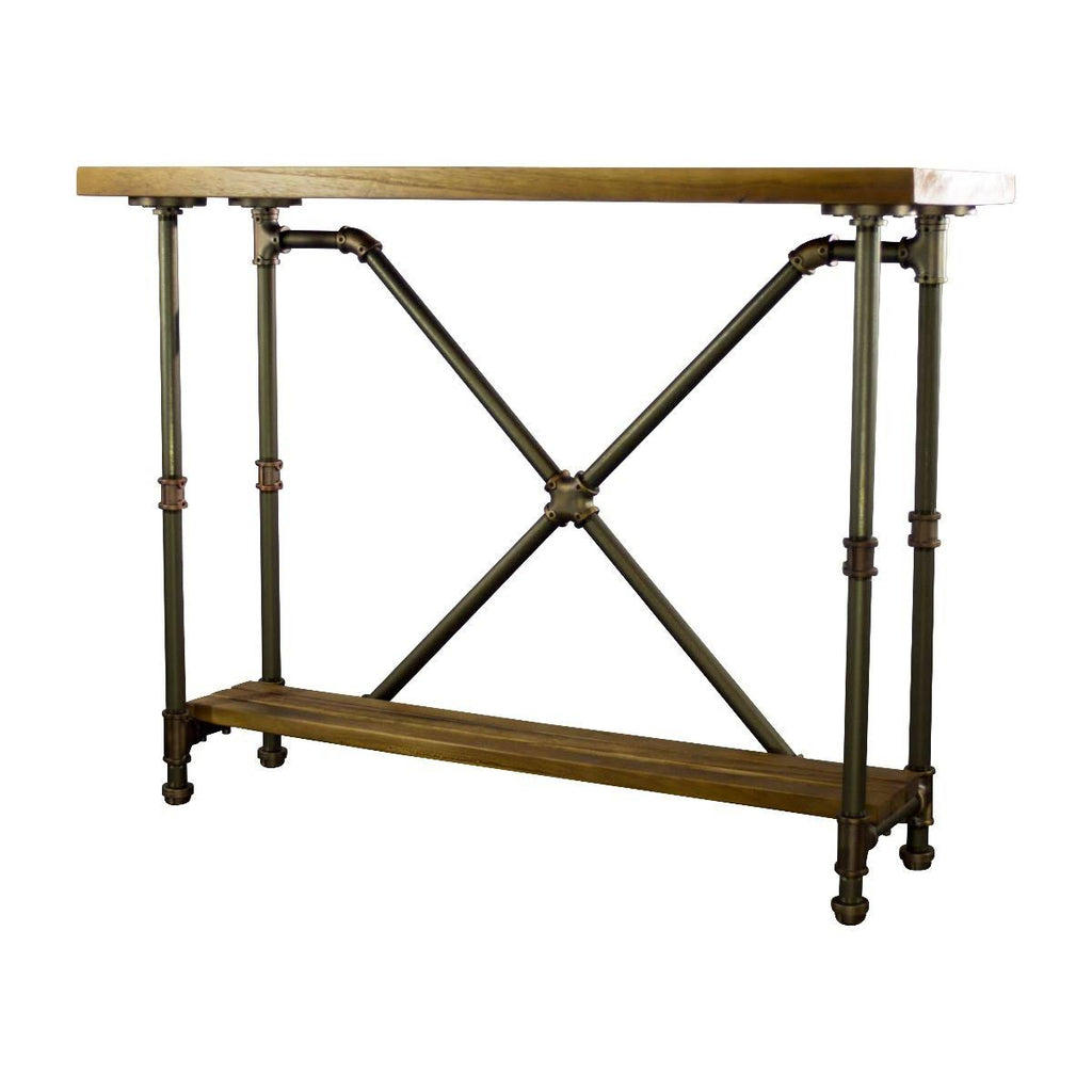 Bronze Industrial Console Table G849