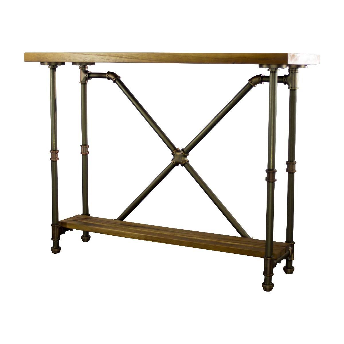 Bronze Industrial Console Table G849