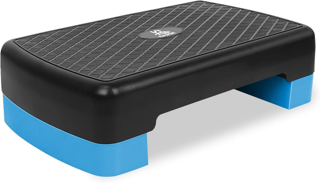 Height-Adjustable 4"-6" Step Aerobics Platform Fitness Equipment Stepper Trainer Exercise Step Platform N406350