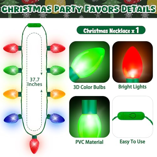 Christmas Light Up Headband and Necklace 2 Pack R18231