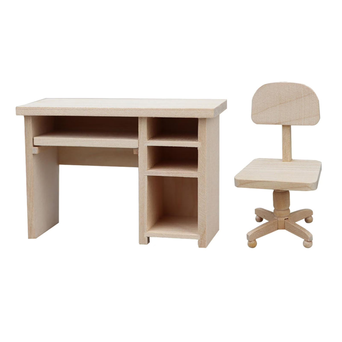 1/12 Mini Office Desk and Chair Dollhouse Furniture R1390