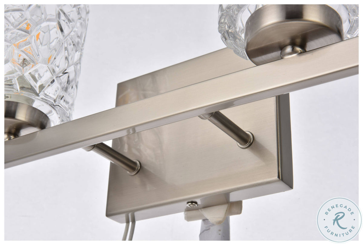 4 Lights Bath Sconce with Clear Shade Y693574