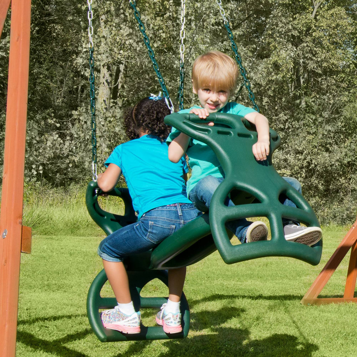 Green Dual Ride Glider I28348