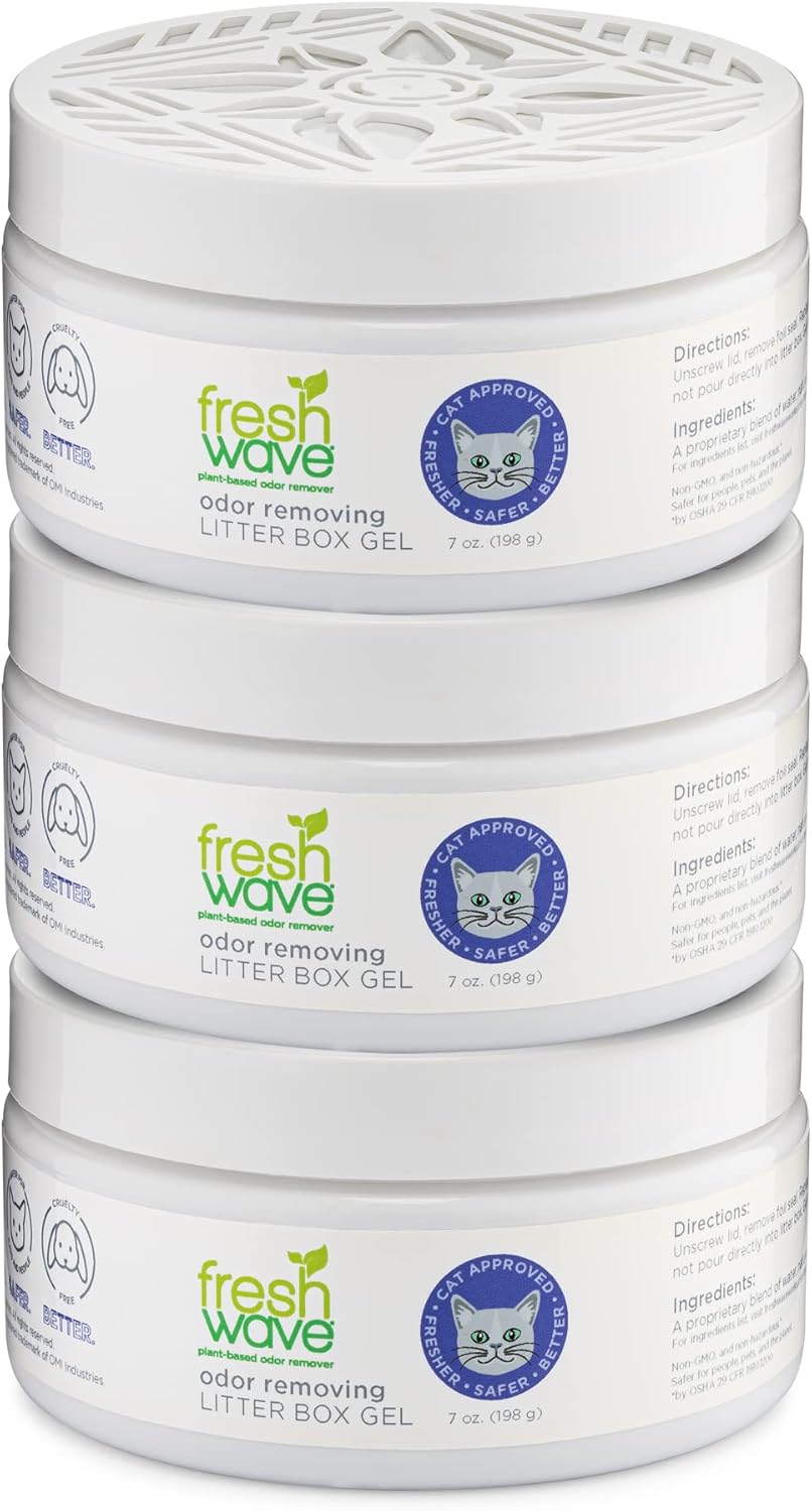 3 7 oz. Odor Removing Litter Box Gels U304