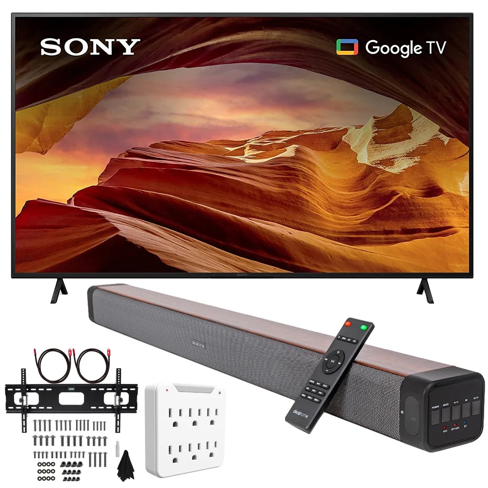 55 Inch 4K HDR LED Smart TV with Soundbar and Wall Mount Bracket M159