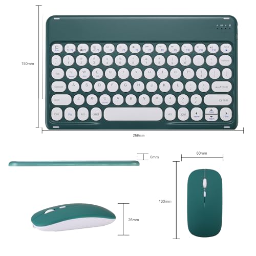 Pink Retro Bluetooth Keyboard and Mouse Combo F740