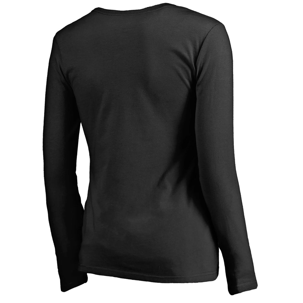 Black Philadelphia Flyers V-Neck Long Sleeve T-Shirt H592