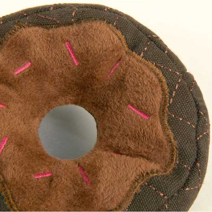Donut Squeaky Plush Dog Toy S5623