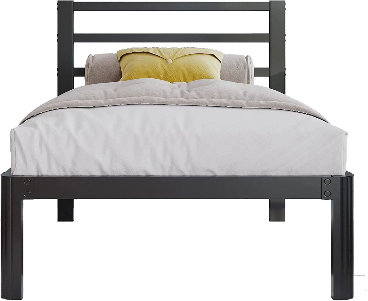 14 Inch Heavy Duty Metal Platform Bed Frame with Headboard S412967