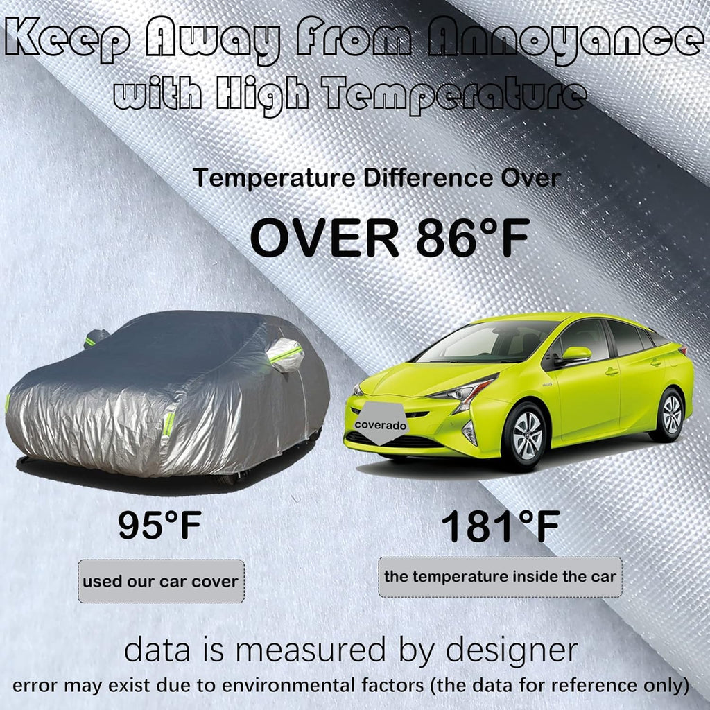 6 Layers Waterproof Car Cover with Lock Y461609