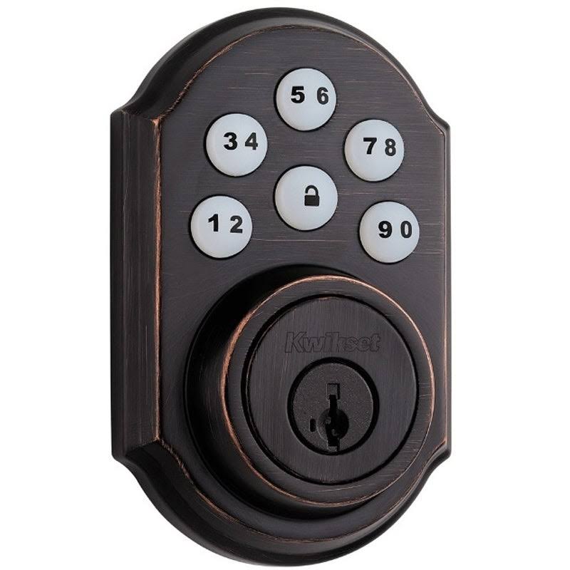 Bronze Electronic Touchpad Deadbolt A42725