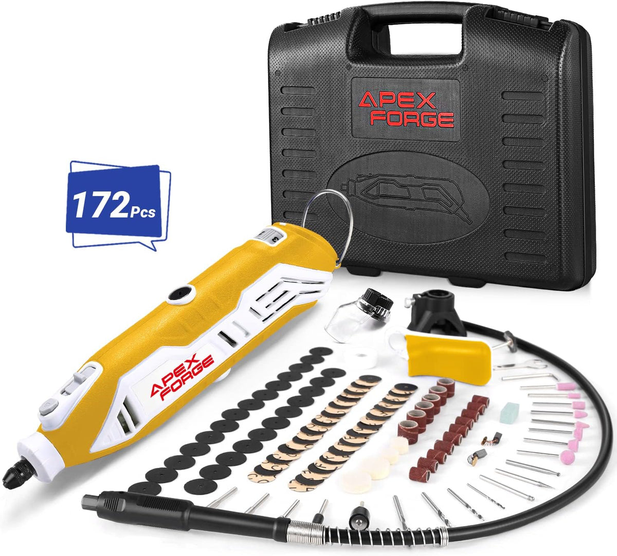 Rotary Tool Kit with 172 Accessories and Carrying Case J2057