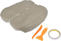Beige Microfiber Leather Car Center Console Armrest Cover W2193