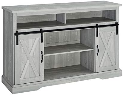 White Wood Highboy TV Stand V3766